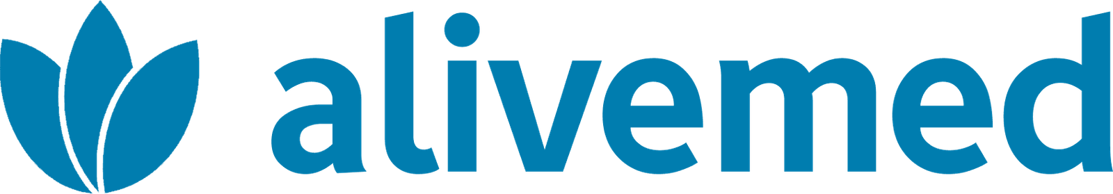 AliveFlan – logo azul
